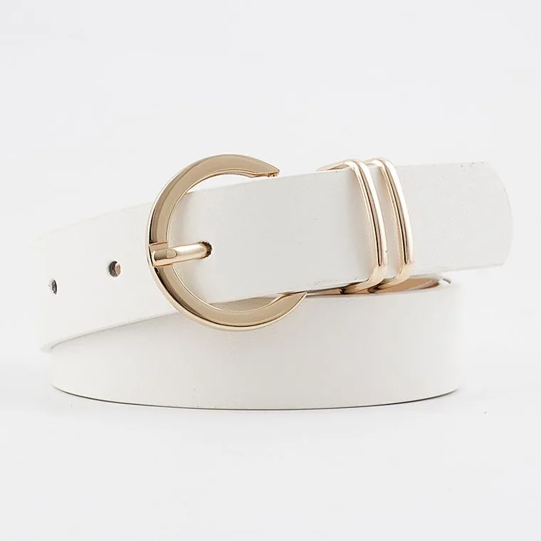 Off-White Belt Gold Pin Buckle