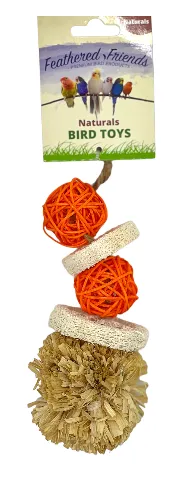 Pompom Hanging Bird Toy