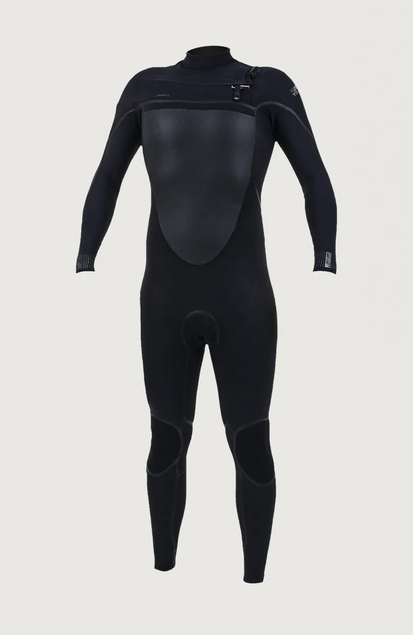 Psycho Tech 4/3mm Chest Zip Full Wetsuit | BLACK/BLACK