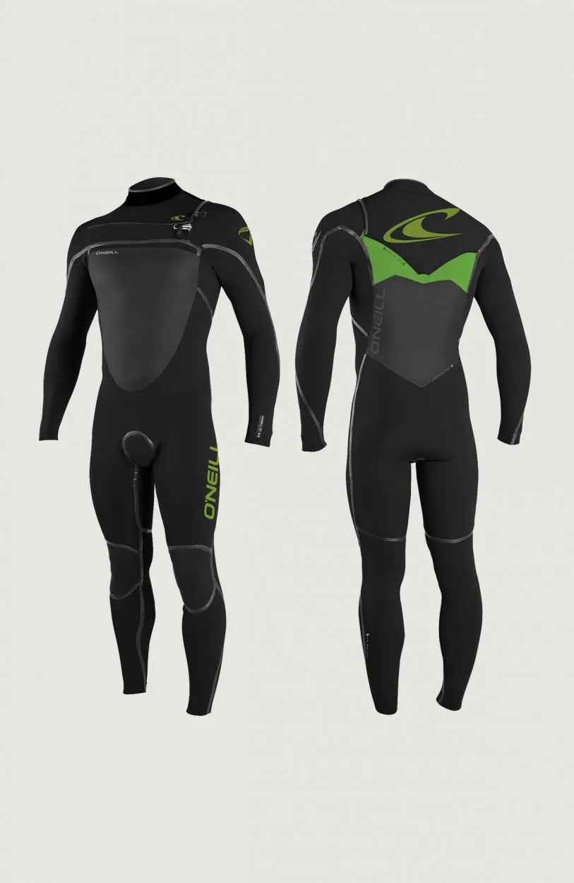 Psycho Tech Chest Zip 5/4mm Full Wetsuit | Black