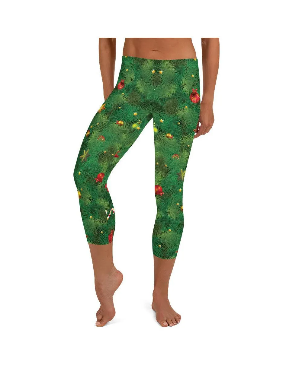 Realistic Christmas Tree Capris