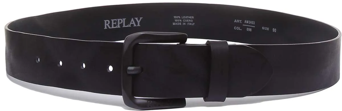 Replay Belt In Black