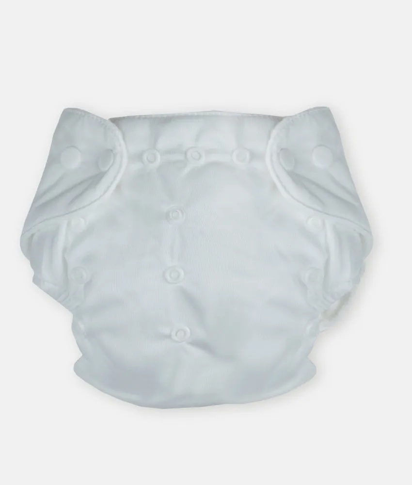 Reusable Baby Diaper - White