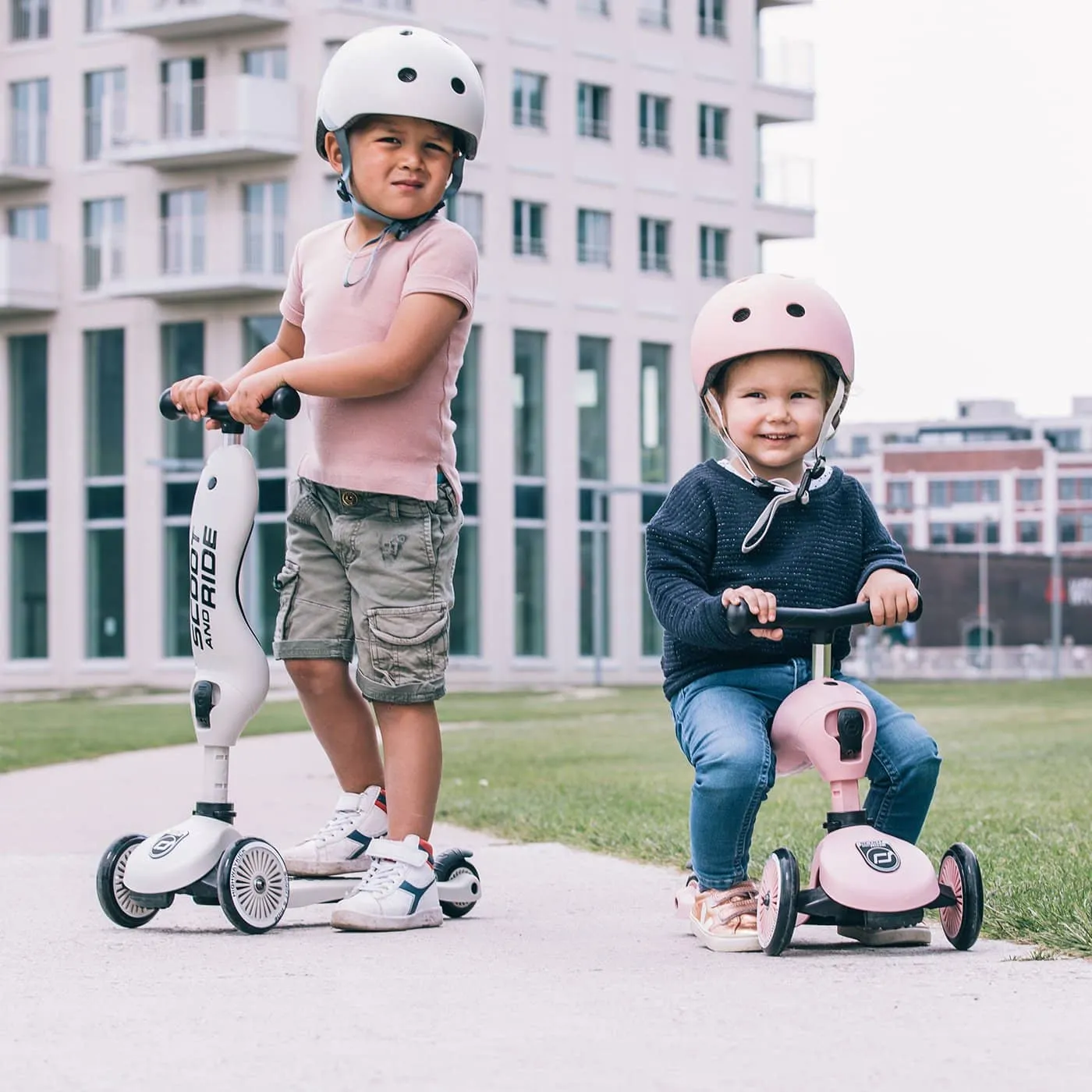 Scoot and Ride 2 in 1 Balance Bike / Scooter - Highwaykick 1 in Rose