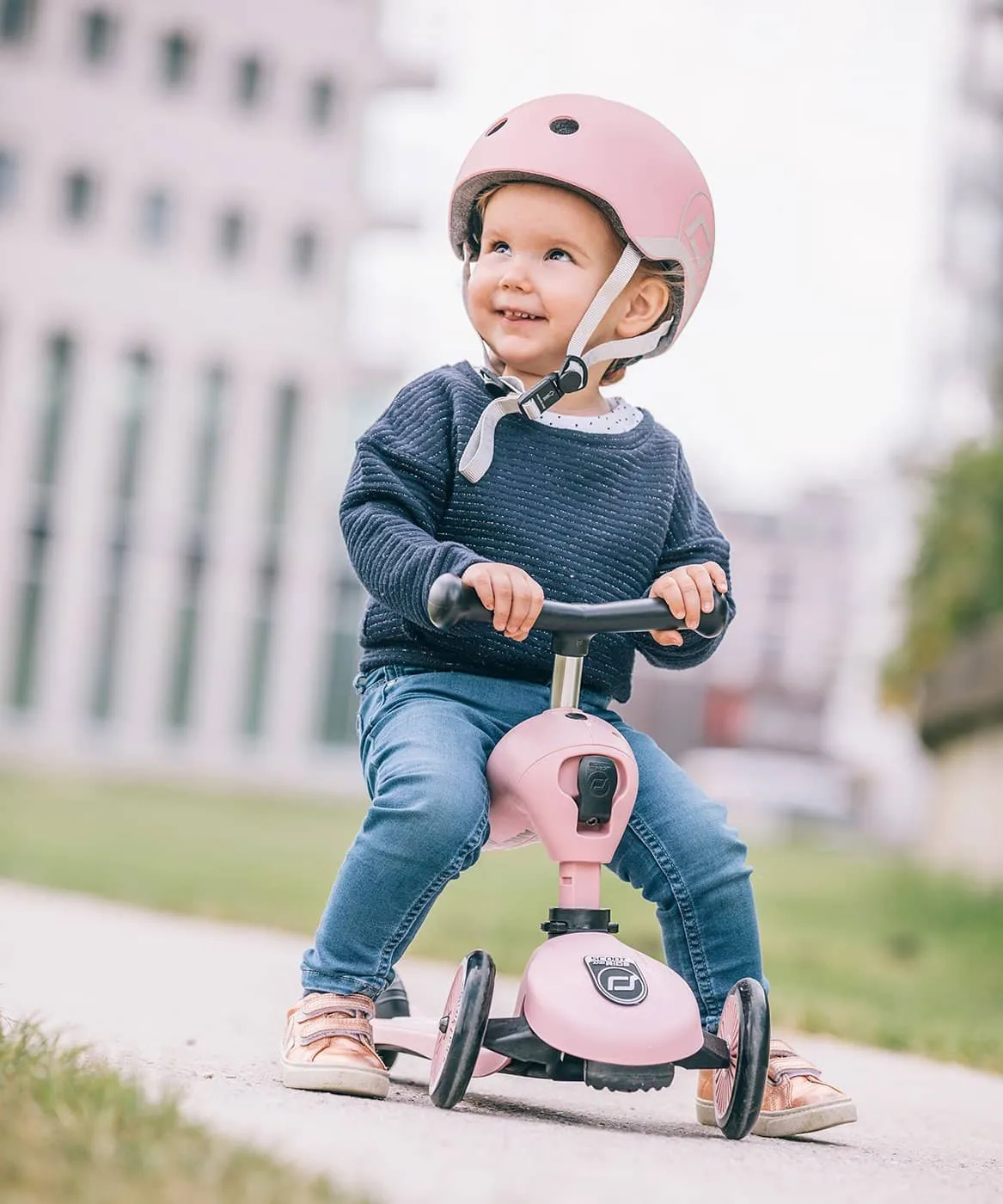 Scoot and Ride 2 in 1 Balance Bike / Scooter - Highwaykick 1 in Rose