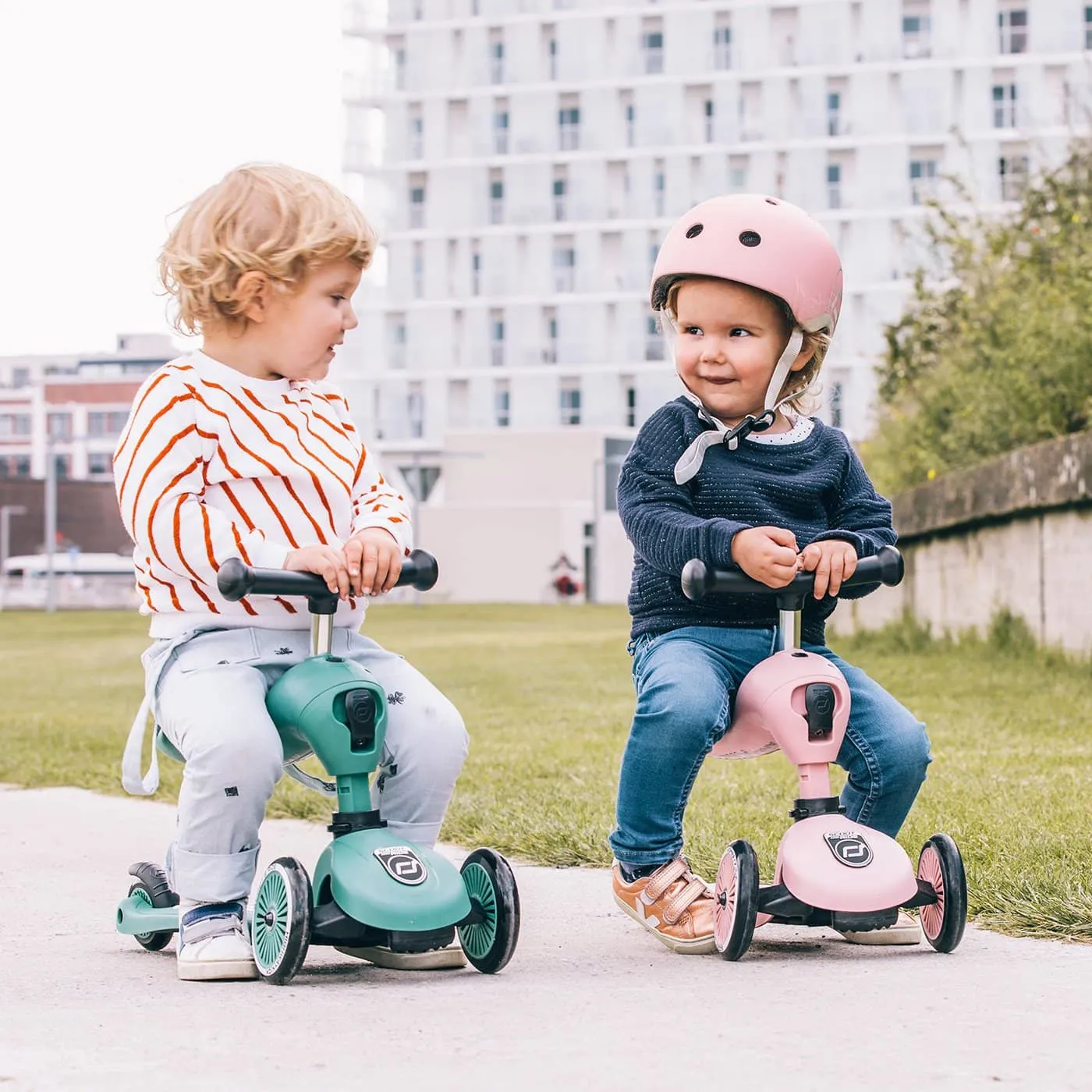 Scoot and Ride 2 in 1 Balance Bike / Scooter - Highwaykick 1 in Rose