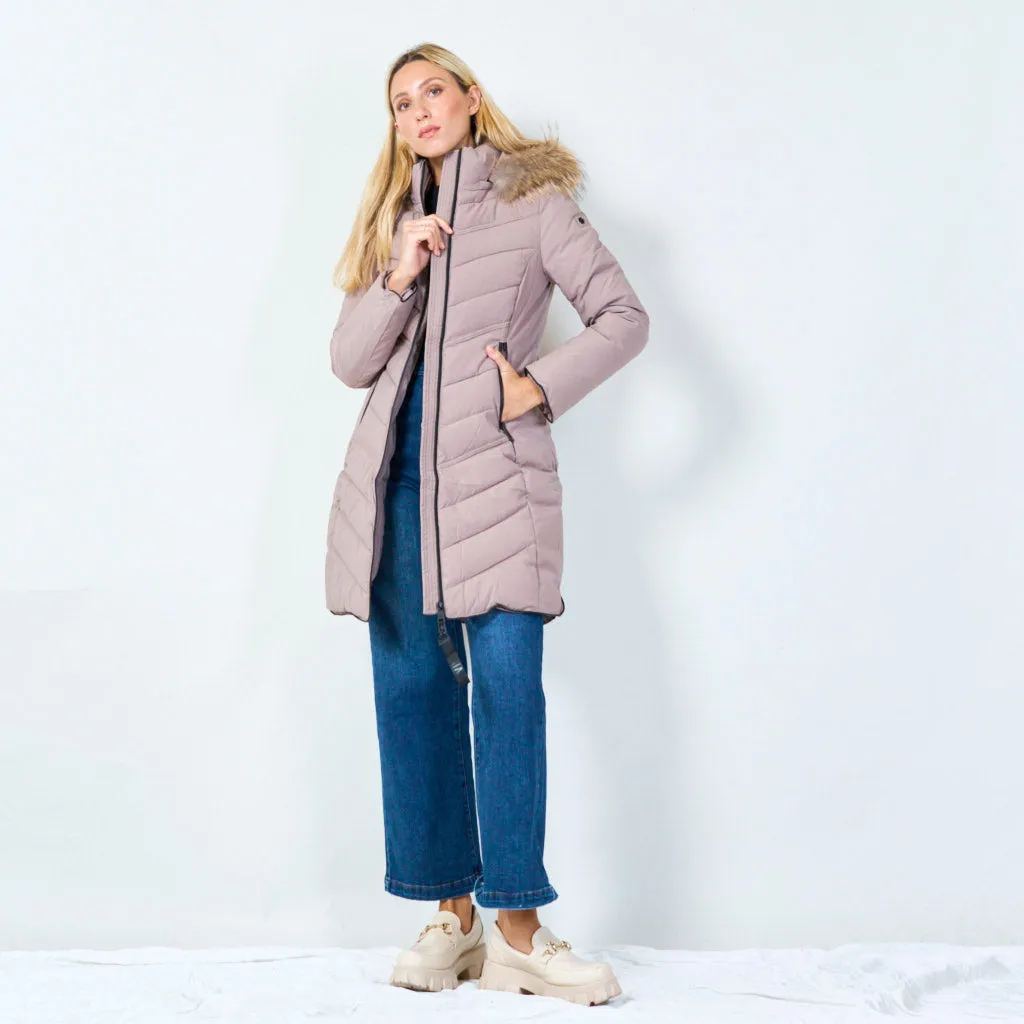 Stylish long winter coat wholesale