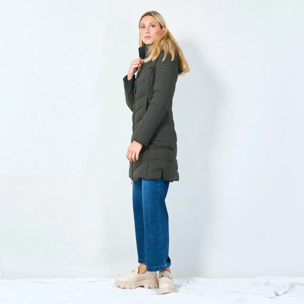 Stylish long winter coat wholesale