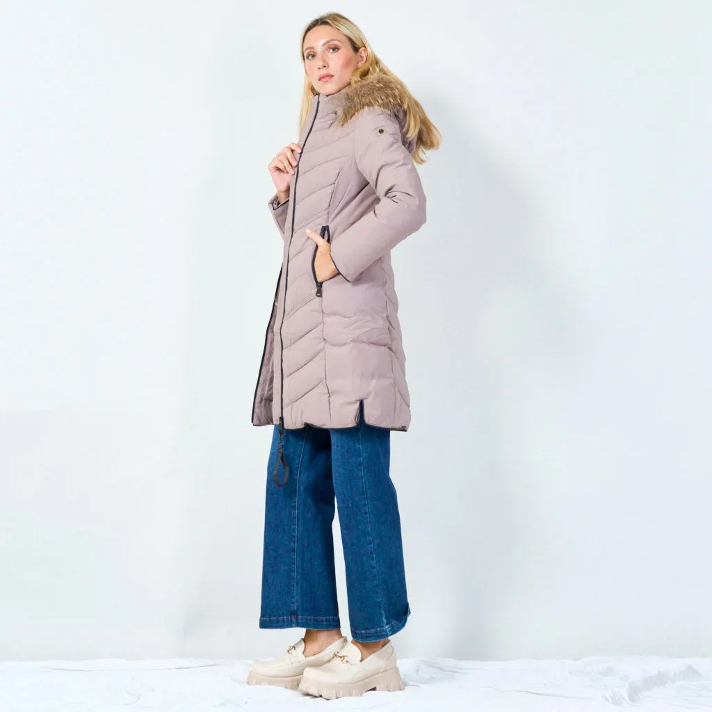 Stylish long winter coat wholesale