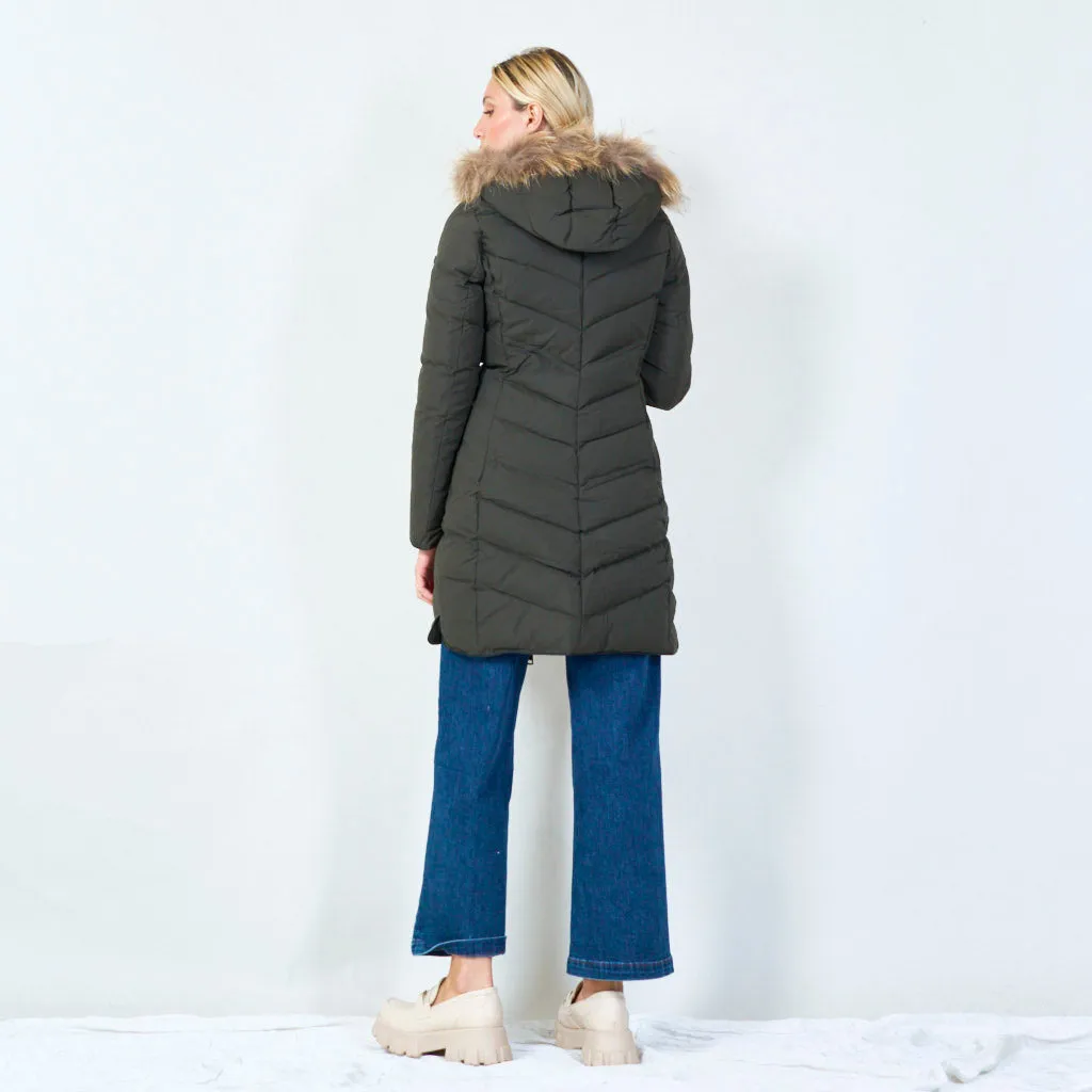 Stylish long winter coat wholesale