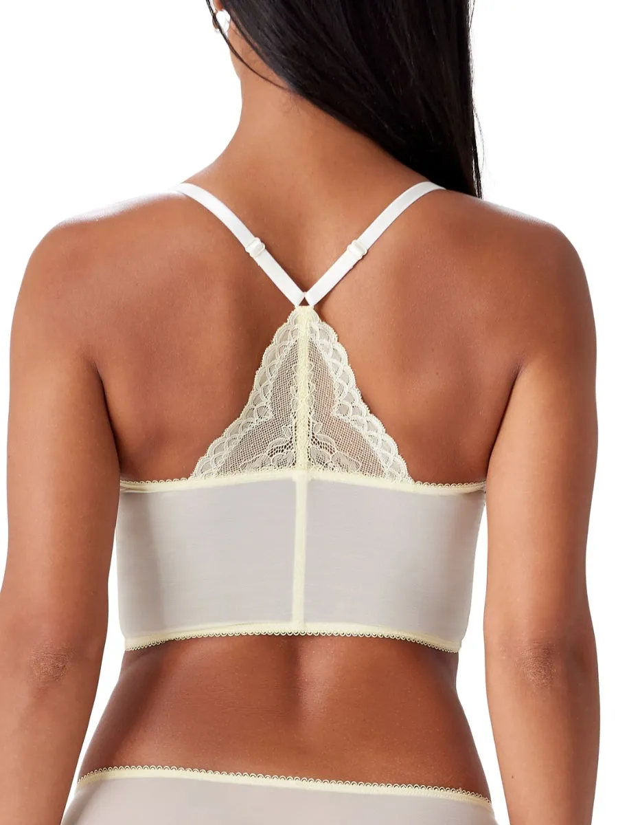 Superboost Lace Deep V Bralette - Lemon