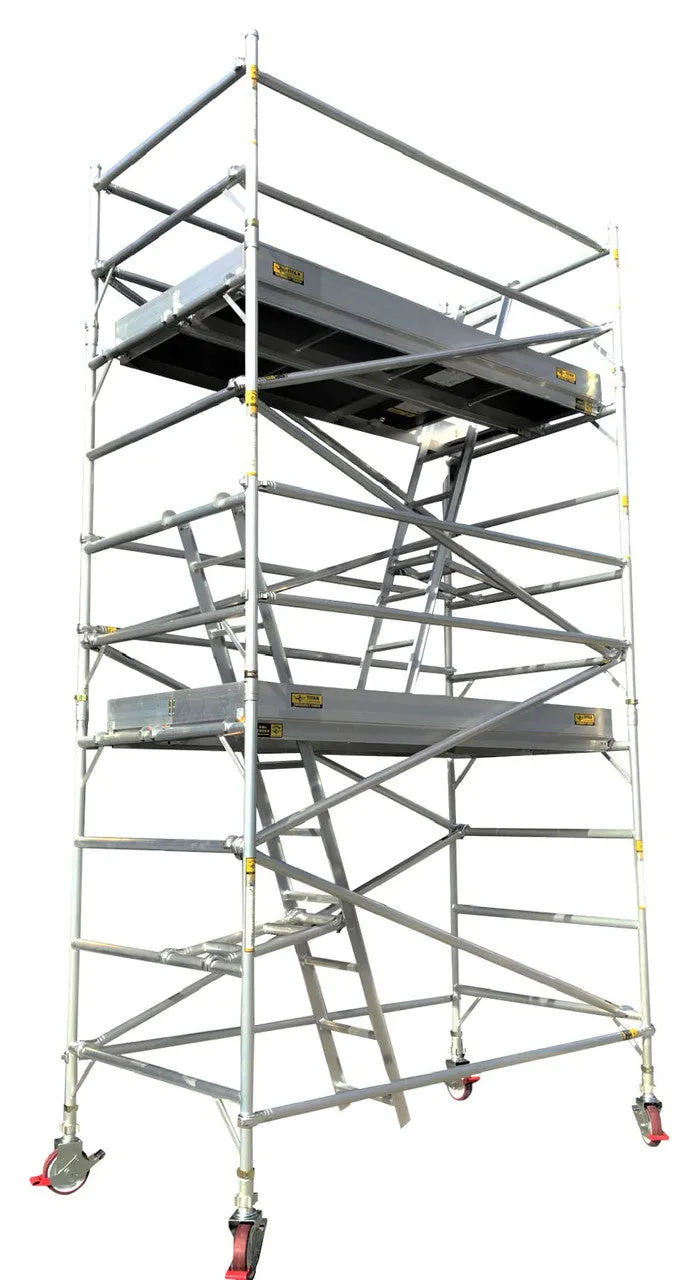 Titan Double Width Mobile Tower Scaffolding  - 6.0m Working Height